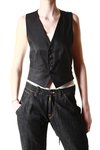 vest with back jersey - Y'S Yohji Yamamoto