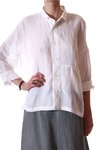 classic large linen shirt - SHIRIN GUILD