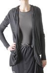 pierced back hooded long cardigan - RICK OWENS