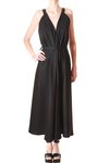 cotton sleeveless belt long dress - GUSTAVO LINS
