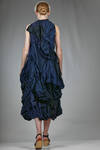 longuette 'sculpture' dress in cotton and linen - DANIELA GREGIS 