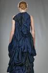 longuette 'sculpture' dress in cotton and linen - DANIELA GREGIS 