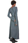 long and slim dress in very soft jersey of cotton, wool and yak - ATELIER SUPPAN 