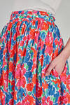 long and wide skirt in multicolor Londoner liberty washed cotton - DANIELA GREGIS 