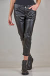 leather-like leggings in polyester and polyurethane - JUNYA WATANABE 