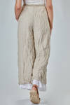 trousers doubled in embossed linen gauze and in washed cotton canva - DANIELA GREGIS 