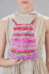 Small multicolor linen and cotton crochet bag - DANIELA GREGIS 