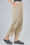 soft trousers in light linen, cotton, silk and cashmere jersey - BOBOUTIC 