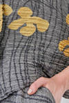short and wide shirt in printed polyester froissé - SHU MORIYAMA 
