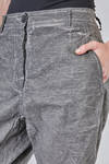 pantalone morbido in seersucker lavato e stretch di lino, cotone, poliammide e elastan - RUNDHOLZ 